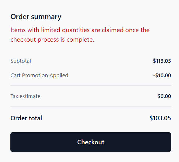 Sales Pages - cart promotions
